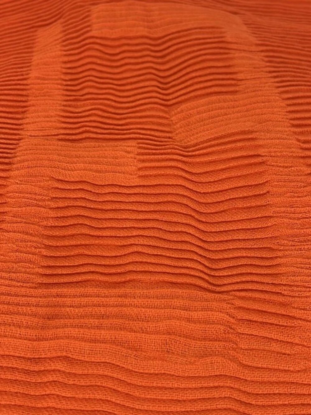 FENDI - Orange Wool Scarf - Picture 5 of 6